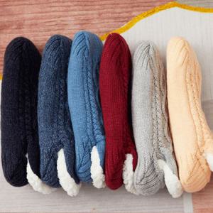 겨울 수면 보온 야외두꺼운 털양말 덧신 야외 일양말