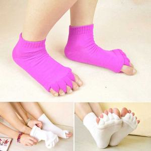 여자 귀여운 고양이 수면 양말 운동 발가락 삭스