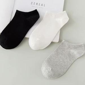 10켤레 남자여자 무지 스니커즈 발목 양말 중목 양말