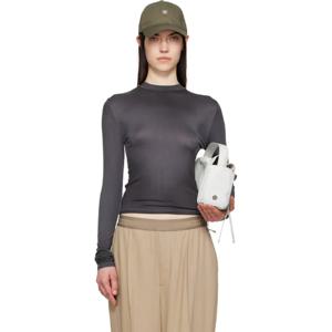 25 FW 아크네 여성 블랙 스프레이다잉 티셔츠 251129F110017