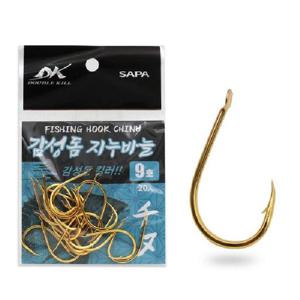 DK 감성돔 지누바늘 9호 골드 20개입 낚시바늘