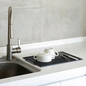 논슬립 식기 건조 트레이 싱크대 실리콘 드라잉 매트