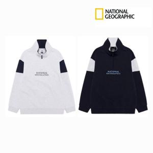 내셔널지오그래픽 키즈 US [2025 신상] 반집업 오버핏 맨투맨 K251USW030 신학기룩 입학선물 데일리룩