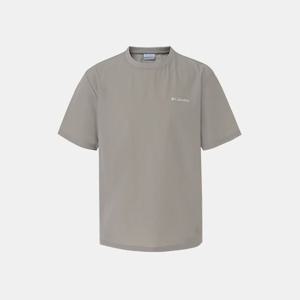 [컬럼비아]유니 빅로고 우븐 반팔 티셔츠_베이지 (C62-YUD604)