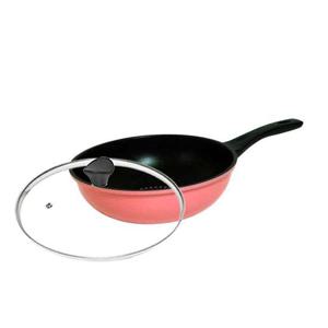 키친아트 하우스쿡 칼라 코팅 궁중팬26cm-유리커버