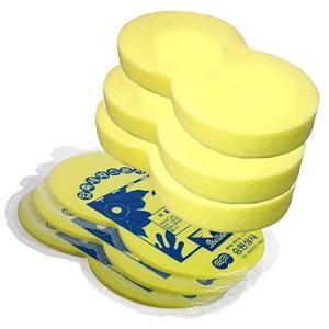 스폰지 땅콩모양 세차용 압축스펀지 3개