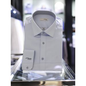[듀퐁] 남성 슬림핏 로고자수 긴팔 남방 와이셔츠 (SE4SM21LS363SBU)