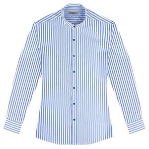 슬림 런던 스트라이프 차이나칼라 긴팔 셔츠_SV7130