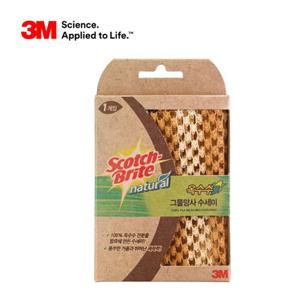 3M 스카치브라이트 내츄럴 옥수수 그물망사수세미 1p