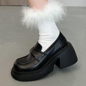 여성 2데일리 키높이 베이직 통굽 로퍼 LK8818 키높이