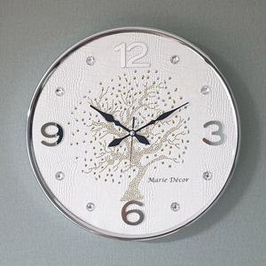 행운나무 무소음 벽시계(대) 아이보리