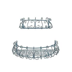 선반 벽걸이 테라스 선반 2종세트(블루) 다용도 소품진열대