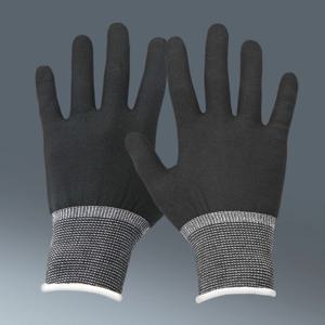 두손 민자 폴리 속장갑 검정