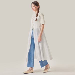 FOCUS  리본 여밈 뷔스티에 레이어 원피스 PBBF5S1OP3161