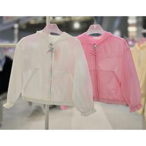 로엠걸즈프릴 홑겹 후드 바람막이점퍼RGJA25S2C