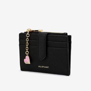 [질스튜어트핸드백]블랙 로고배색 소가죽 여성 카드지갑 JAWA3F411 BK