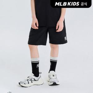 [MLB키즈 공식] 25SS 베이직 5부 우븐 팬츠 NY (Black) 7ASMB0153-50BKS