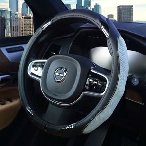 카니발 전용 블랙스2 자동차 핸들커버 가죽 카본 차량 자동차핸들커버