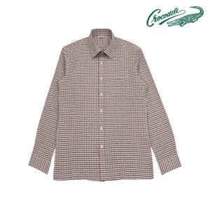 [크로커다일] 선염 써커 체크 긴팔 남방 CDAABWS1408
