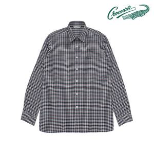 [크로커다일] 선염 써커 체크 긴팔 남방 CDAABWS1409