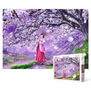300피스퍼즐 300피스 직소퍼즐 - 사쿠라의 바람
