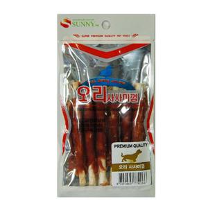 강아지 반려견 간식 껌 개껌 오리스틱 사사미껌 6P