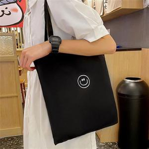 데일리백 귀여운 에코백 스마일포인트 패브릭 숄더백