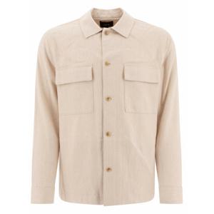 [VINCE] 라프리마 남성 린넨 오버셔츠 M08154059A 115NAT 베이지 /3