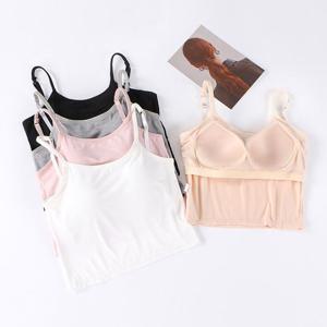 모달미디엄캡나시 여자 끈나시 브라탑 캡런닝 브라