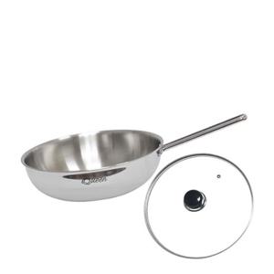 키친아트 퀸 통오중 IH  스텐 궁중팬 28cm-유리커버