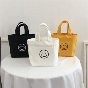 귀여운 스마일 미니 캔버스 에코백 BYK-095