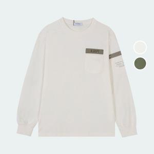 [버커루]남성 16수 아트웍 루즈핏 긴팔 티셔츠 B251TS324P