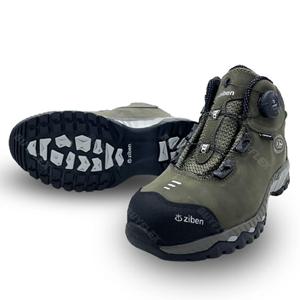 지벤 ZB-205 다이얼 경량 안전화 방수내피 현장 안전작업화 카키