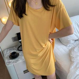 여름 시원한 옆트임 루즈핏 컬러 원피스 여성 의류