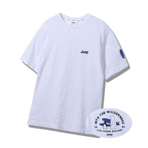[지프]공용 서핑베어 슬럽 루즈핏 반팔 티셔츠 JQ2TSU108