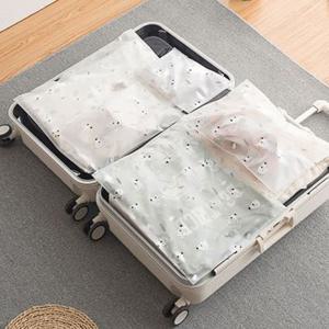 반투명 여행용 옷정리 소품정리 파우치 지퍼락 5종