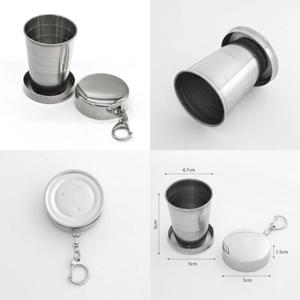 캠핑용 휴대용 자바라 접이식컵 75ml 등산 술잔 운동