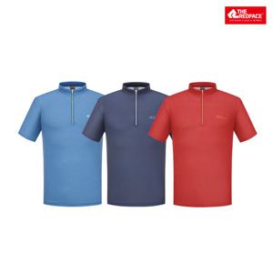 [레드페이스 본사] 피케스톰하프짚티셔츠 REWMTSMBE010