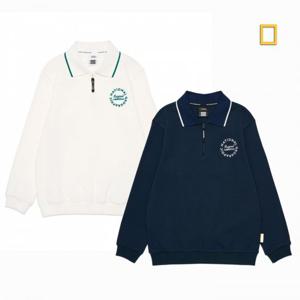 내셔널지오그래픽키즈  (K251USW040) 신학기 카라 반집업 긴팔 티셔츠