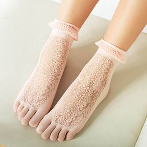 소녀감성 슬림 발가락 여성 양말 레이스 망사 패션