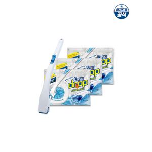 [이지드롭]변기크리너 핸들1개+리필3팩(36개입) 변기청소 변기솔