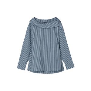 [랩]보트넥 어깨단추 슬림핏 블라우스(AQ3WB864)