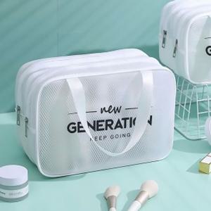 아쿠아 메쉬 방수 파우치(29x20cm) 화이트 물놀이가방