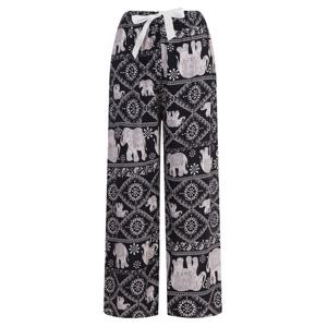 샵앤) 여성 편안한 허리밴딩 해변 냉감 9부 와이드 팬츠 CHA-WPT-20367-코끼리