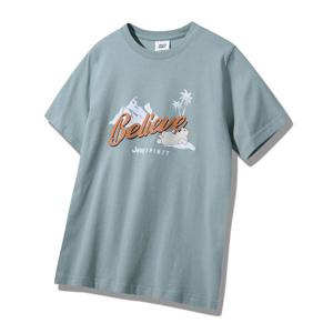 [지프]공용 루즈핏 곰프린트 반팔 티셔츠 JQ2TSU591