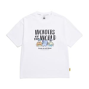 내셔널지오그래픽 N252UTS980 리젠아스킨 그래픽 반팔 티셔츠 WHITE