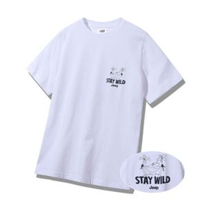 [지프]공용 루즈핏STAY WILD 지프 반팔티셔츠 JQ2TSU596