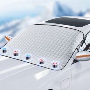 자동차 앞유리 보호 성에 차단 자석 고정 햇빛가리개