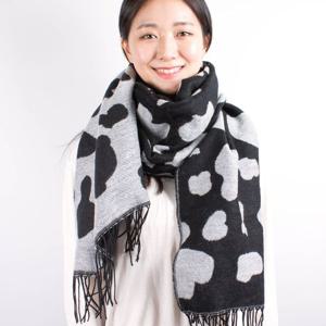 호피 레오파드 머플러 여성 커플 울 겨울 목도리 남성