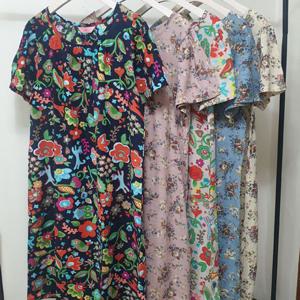 국산 면 여성 원피스잠옷